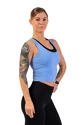 Nebbia Sportovní slim-fit crop tílko 422 light blue