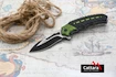 Nôž Cattara COBRA 20cm s bezpečnostnou poistkou zeleno-čierny