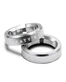 Objímky na riadidlá PEATY'S Monarch lock ring silver (pgm-lck-rng-sil-10)