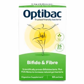 Optibac Bifido & Fibre (Probiotika při zácpě) 10 × 6 g 