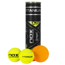 Padelové loptičky NOX Pro Titanium Balls 4 Pack