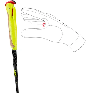 Palice na trailový beh Leki  Evotrail FX.One TA, black-neonyellow-dark anthracite 125 cm