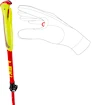 Palice na trailový beh Leki  Ultratrail FX Junior, naturalcarbon-bright red-neonyellow, 95 - 110 cm