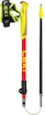 Palice na trailový beh Leki  Ultratrail FX Junior, naturalcarbon-bright red-neonyellow, 95 - 110 cm