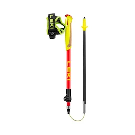 Palice na trailový beh Leki Ultratrail FX Junior, naturalcarbon-bright red-neonyellow, 95 - 110 cm