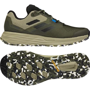 Pánska bežecká obuv adidas  Terrex Two Flow Focus Olive