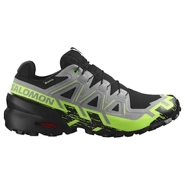 Pánska bežecká obuv Salomon Speedcross 6 Gore-Tex Black/Alloy/Green Gecko
