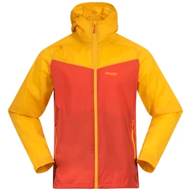 Pánska bunda Bergans Microlight Jacket Brick/Light Golden Yellow