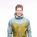 Pánska bunda Bergans  Microlight Jacket Olive Green/Smoke Blue