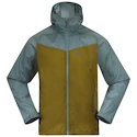 Pánska bunda Bergans  Microlight Jacket Olive Green/Smoke Blue XL