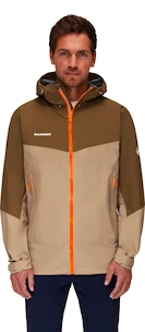 Pánska bunda Mammut  Convey Tour HS Hooded Jacket Safari/Dark Sand