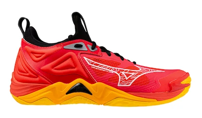 Pánska halová obuv Mizuno  WAVE MOMENTUM 3 Radiant Red/White/Carrot Curl