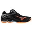 Pánska halová obuv Mizuno  Wave VOLTAGE 2 Black/Neon Flame