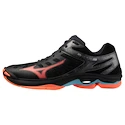 Pánska halová obuv Mizuno  Wave VOLTAGE 2 Black/Neon Flame