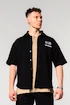 Pánska košeľa Nebbia  Oversized Shirt 90s THROWBACK 350 Black
