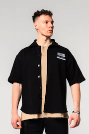 Pánska košeľa Nebbia Oversized Shirt 90s THROWBACK 350 Black