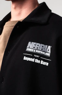 Pánska košeľa Nebbia  Oversized Shirt 90s THROWBACK 350 Black