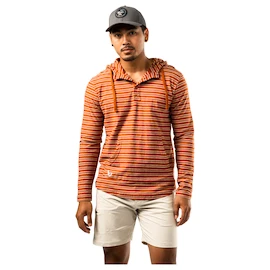 Pánska mikina Bauer LTWHT Stripe Hoodie Brick