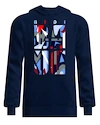 Pánska mikina BIDI BADU  New York 2024 Logo Chill Hoody Dark Blue/Red M