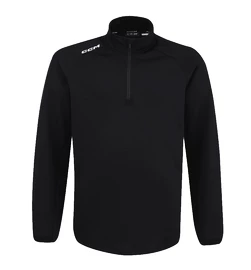 Pánska mikina CCM LOCKER ROOM FLEECE 1/4 ZIP Black