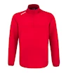 Pánska mikina CCM  LOCKER ROOM FLEECE 1/4 ZIP Red XXL