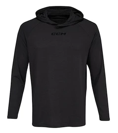 Pánska mikina CCM LS Premium Training Hoodie Black