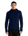 Pánska mikina Icebreaker  Quantum III LS Zip Hood Royal Navy