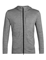 Pánska mikina Icebreaker  Quantum III LS Zip Hoodie Metro/Black