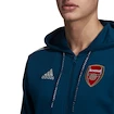 Pánska mikina na zips s kapucňou adidas Arsenal FC modrá
