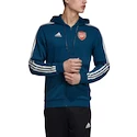 Pánska mikina na zips s kapucňou adidas Arsenal FC modrá