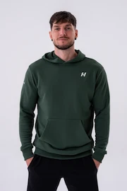 Pánska mikina Nebbia Pull-over Hoodie with a Pouch Pocket 331 dark green