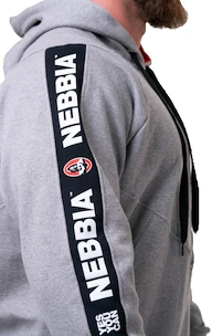 Pánska mikina Nebbia  Unlock the Champion hoodie 194 light grey XXL