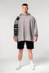 Pánska mikina Nebbia  Washed-off Oversized Pullover Hoodie NO BS Light Grey L