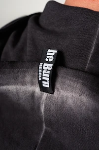 Pánska mikina Nebbia  Washed-off Zip Up Hoodie GYM BRO Black M