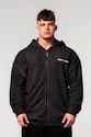 Pánska mikina Nebbia  Washed-off Zip Up Hoodie GYM BRO Black M