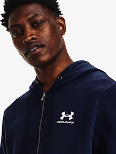 Pánska mikina Under Armour  Essential Fleece FZ Hood-NVY L