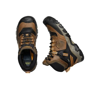 Pánska outdoorová obuv Keen Ridge Flex Mid Wp Bison/Golden Brown  US 9,5