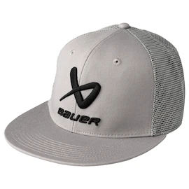 Pánska šiltovka Bauer Core Flat Brim Snapback Grey