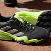 Pánska tenisová obuv adidas Barricade 13 M Clay Core Black/Lucid Lemon