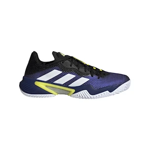 Pánska tenisová obuv adidas  Barricade M Black Blue Met/White/Acid Yellow