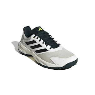 Pánska tenisová obuv adidas  CourtJam Control 3 Clay White/Core Black