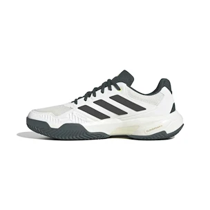 Pánska tenisová obuv adidas  CourtJam Control 3 Clay White/Core Black