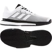 Pánska tenisová obuv adidas SoleMatch Bounce M White/Black