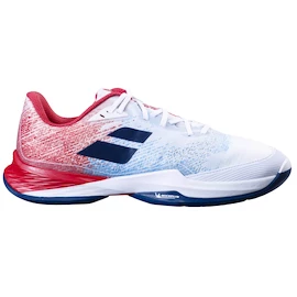 Pánska tenisová obuv Babolat Jet Mach 3 AC Men Wide White/Estate Blue