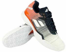 Pánska tenisová obuv Babolat Jet Mach II Clay White/Orange