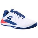 Pánska tenisová obuv Babolat Propulse Fury 3 Clay Men White/Estate Blue