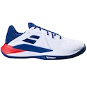 Pánska tenisová obuv Babolat Propulse Fury 3 Clay Men White/Estate Blue