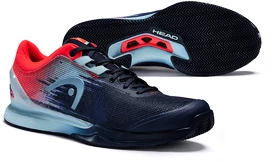 Pánska tenisová obuv Head Sprint Pro 3.0 Clay Dark Blue/Red, EUR 46.0 = 30.0 cm (HEAD Men)EUR 46.0 = 30.0 cm (HEAD Men)