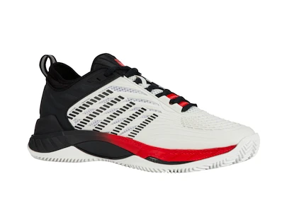Pánska tenisová obuv K-Swiss  Hypercourt Supreme 2 HB White/Limo/Red  EUR 42