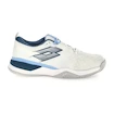Pánska tenisová obuv Lotto Raptor Hyperpulse 100 III Clay All White/Mallard Blue